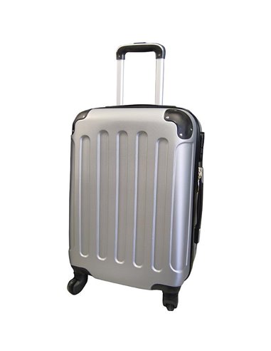 Βαλίτσα απο abs ασημί 54x35x23εκ.