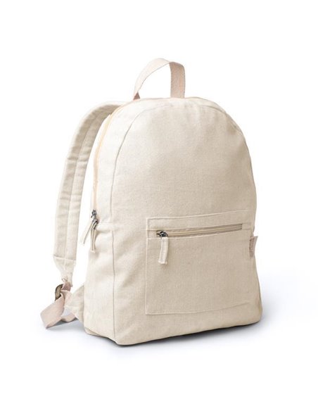 Τσάντα πλάτης μπεζ Υ34x43x9εκ