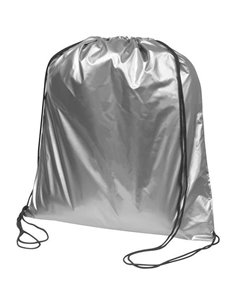 Τσάντα γυμναστηρίου ασημί Υ42x34εκ.