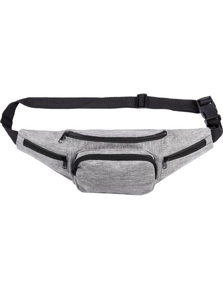 Τσαντάκι μέσης γκρι με 3 θήκες, γκρι Υ43,5x15x8 εκ.