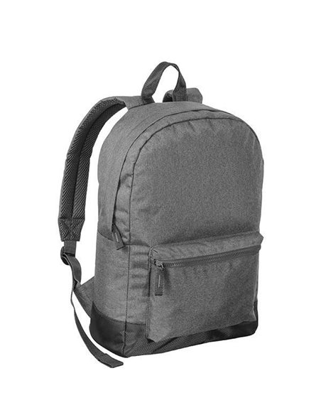 Τσάντα πλάτης πολυεστέρα γκρι 29x11,5x47εκ.