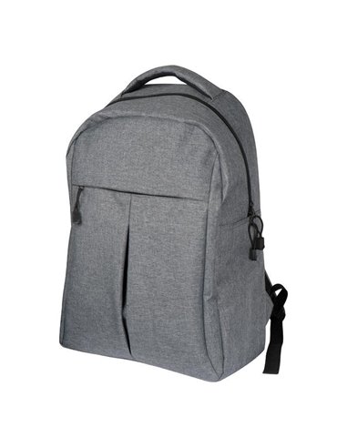 Τσάντα πλάτης πολυεστέρα γκρι 31x15x44,5εκ.