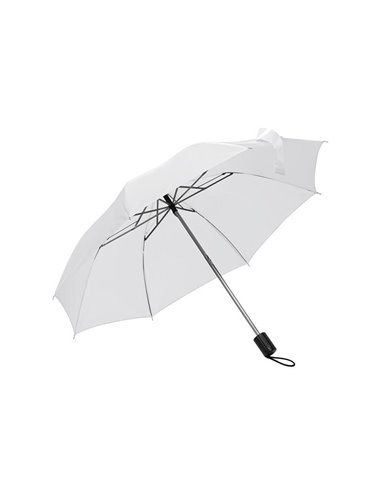 Ομπρέλα χειροκίνητη πτυσσόμενη άσπρη Ø85εκ.