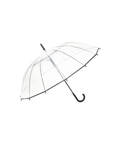 Ομπρέλα αυτόματη διάφανη κοκτέηλ 2 χρώματα Ø88εκ.