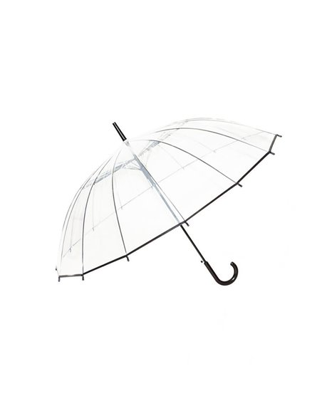 Ομπρέλα αυτόματη διάφανη κοκτέηλ 2 χρώματα Ø88εκ.