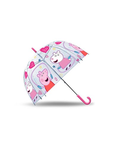 Ομπρέλα διάφανη "Peppa" Ø46εκ.