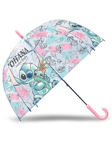 Ομπρέλα διάφανη "Stitch" Ø46εκ.