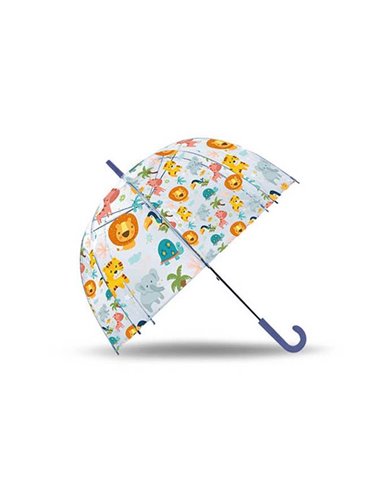 Ομπρέλα διάφανη "Animals" Ø46εκ.