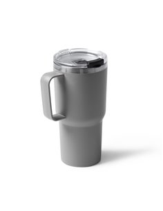 Θερμός - κούπα 600 ml γκρι ανοξείδωτο ατσάλι Υ18,9xØ9εκ.