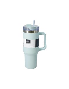 Θερμός ποτήρι 1200ml μέντα ανοξείδωτο με καλαμάκι