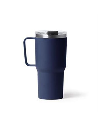 Θερμός - κούπα 600 ml μπλε ανοξείδωτο ατσάλι Υ18,9xØ9εκ.