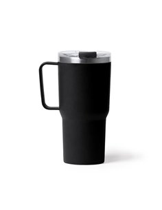 Θερμός - κούπα 600 ml μαύρο ανοξείδωτο ατσάλι Υ18,9xØ9εκ.