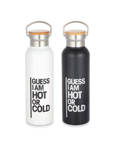 Θερμός - μπουκάλι Guess με διπλά τοιχώματα 500ml σε 2 χρώματα