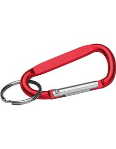 Κρεμαστό μπρελόκ με καραμπίνερ κόκκινο 6x3x0,5εκ.