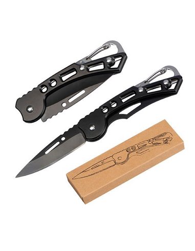 Μαχαίρι επιβίωσης πτυσσόμενο από ανοξείδωτο ατσάλι 9x2,5x0,5εκ.