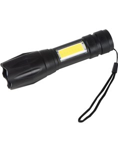 Φακός LED επαναφορτιζόμενος με 3 λειτουργίες Υ13,5xØ3,4εκ.