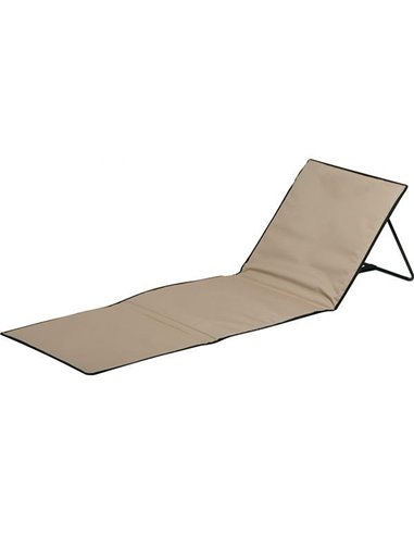 Ξαπλώστρα-ψάθα με προσκέφαλο και ανακλινόμενη πλάτη πτυσσόμενη 160x53x25εκ.