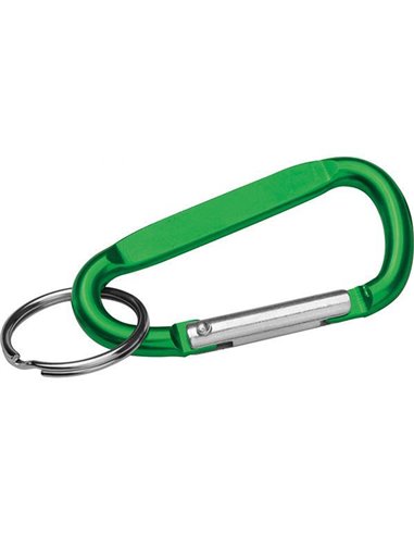 Κρεμαστό μπρελόκ με καραμπίνερ πράσινο 6x3x0,5εκ.