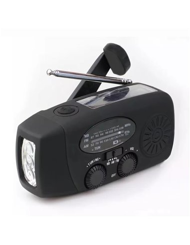 Ραδιόφωνο έκτακτης ανάγκης με ηλιακή φόρτιση