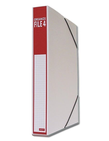 Next κουτί αρχειοθέτησης λευκό κόκκινο Υ36x27x4εκ.