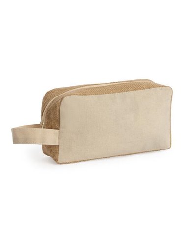 Τσαντάκι - νεσεσέρ Υ11x21x6εκ. από βαμβάκι και γιούτα