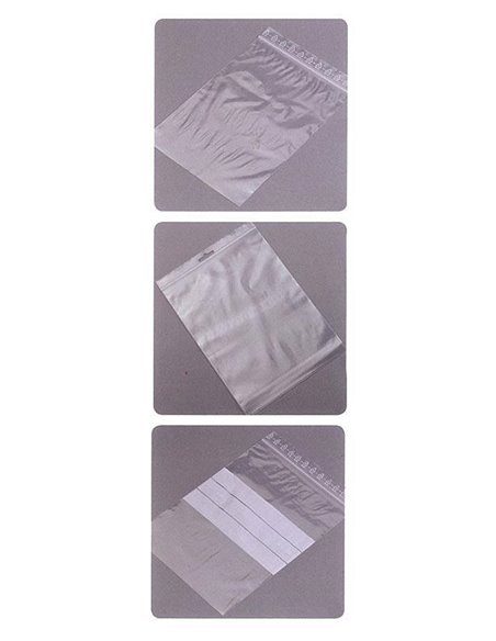 Σακουλάκια ασφαλείας με ετικέτα 160mm πλάτος x 220mm ύψος (100τεμ)