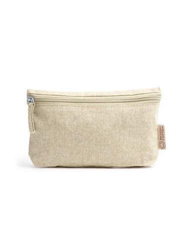 Τσαντάκι με φερμουάρ Υ12x21x3εκ. μπεζ