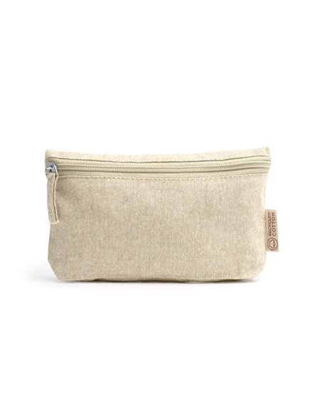 Τσαντάκι με φερμουάρ Υ12x21x3εκ. μπεζ