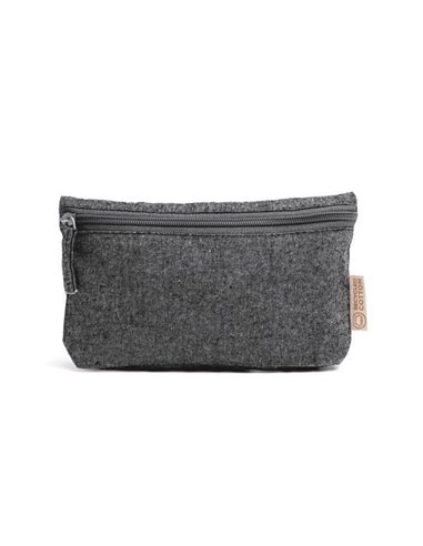 Τσαντάκι με φερμουάρ Υ12x21x3εκ. ανθρακί