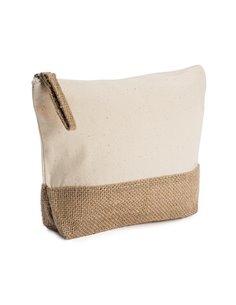 Τσαντάκι - νεσεσέρ από βαμβάκι και γιούτα Υ16x22x5εκ.