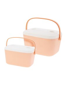 Σετ 2  ισοθερμικών φορητών ψυγείων 30 και15lit. ροζ