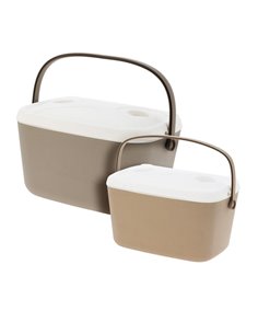 Σετ 2  ισοθερμικών φορητών ψυγείων 30 και 15lit.  μπεζ