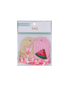 Ετικέτες δώρου lemonade-watermelon 7,4x4,5x0,1εκ.