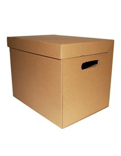 Next κουτί κραφτ με αναδιπλούμενο καπάκι Υ26x34x27εκ, οικολογικό