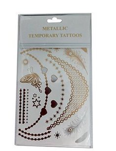 Μεταλλικά τατουάζ "φτερά" 20x15εκ.