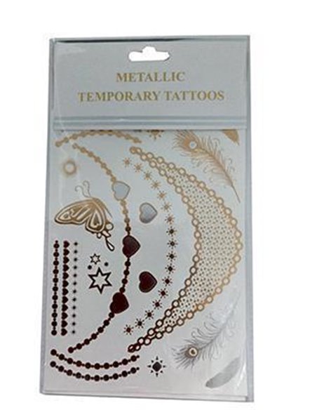 Μεταλλικά τατουάζ "φτερά" 20x15εκ.