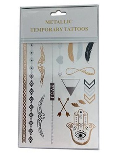 Μεταλλικά τατουάζ "βέλη" 20x15εκ.