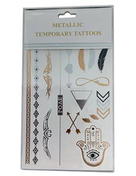 Μεταλλικά τατουάζ "βέλη" 20x15εκ.