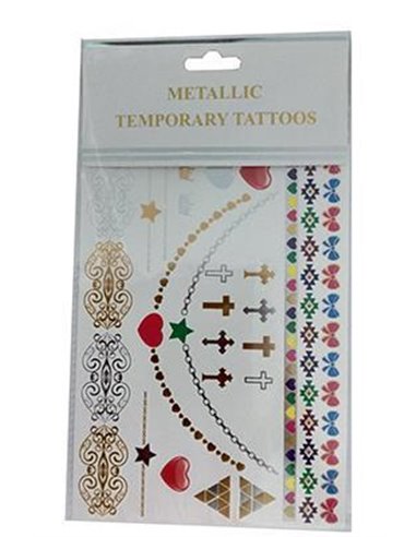 Μεταλλικά τατουάζ "σταυρός" 20x15εκ.