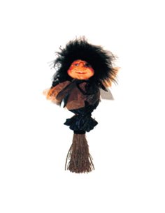 Κούκλα "Μάγισσα-σκούπα" 15εκ.