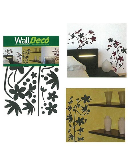 Αυτοκόλλητα τοίχου 50x70εκ. "φλοράλ"