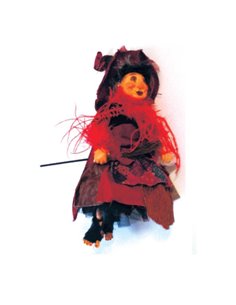 Κούκλα "Μάγισσα - σκούπα" 35εκ.