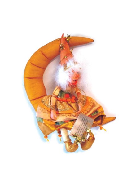 Κούκλα Halloween "Μάγισσα στο φεγγάρι" 45εκ.