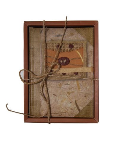 Σημειωματάριο fancy καφέ 19x13εκ.