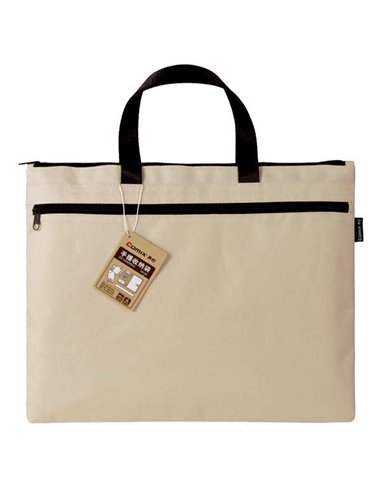 Comix τσάντα εγγράφων, 39x30.5 εκ., μπεζ, με δύο θήκες