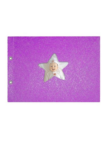 Next βιβλίο ευχών βάπτισης μωβ 31x22εκ.