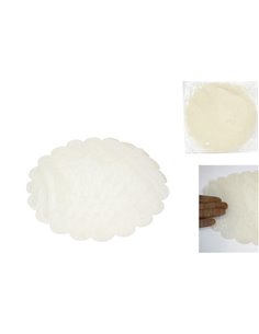 Οργάντζα στρόγγυλη Ø24εκ. εκρού 50τεμ.