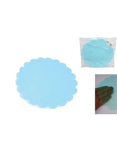 Οργάντζα στρόγγυλη Ø24εκ. μπλε 50τεμ.