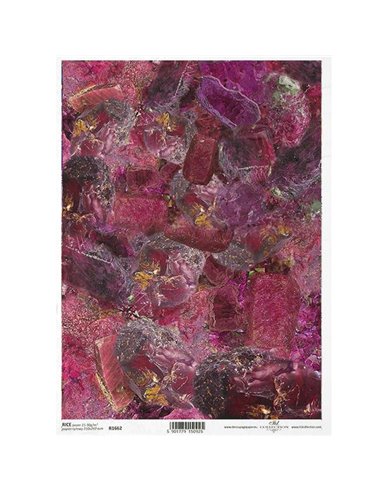 Ριζόχαρτο "precious stones purple" 21x29.7εκ.   (ITD-R1662)