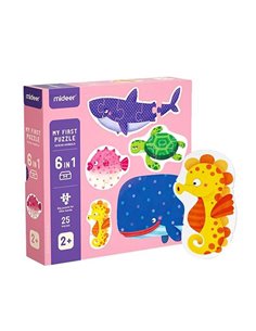 Mideer παζλ My first puzzle series 6 σε 1 "Magic ocean" 25τμχ